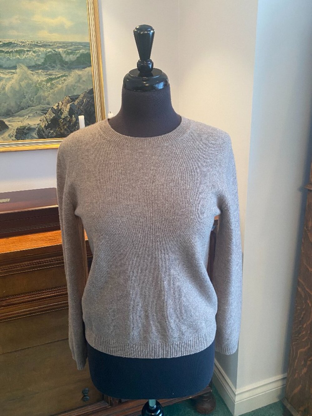 Portuguese Wool & Cashmere Blend Crewneck Sweater